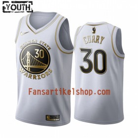 NBA Golden State Warriors Trikot Stephen Curry 30 Nike 2019-2020 Weiß Golden Edition Swingman - Kinder